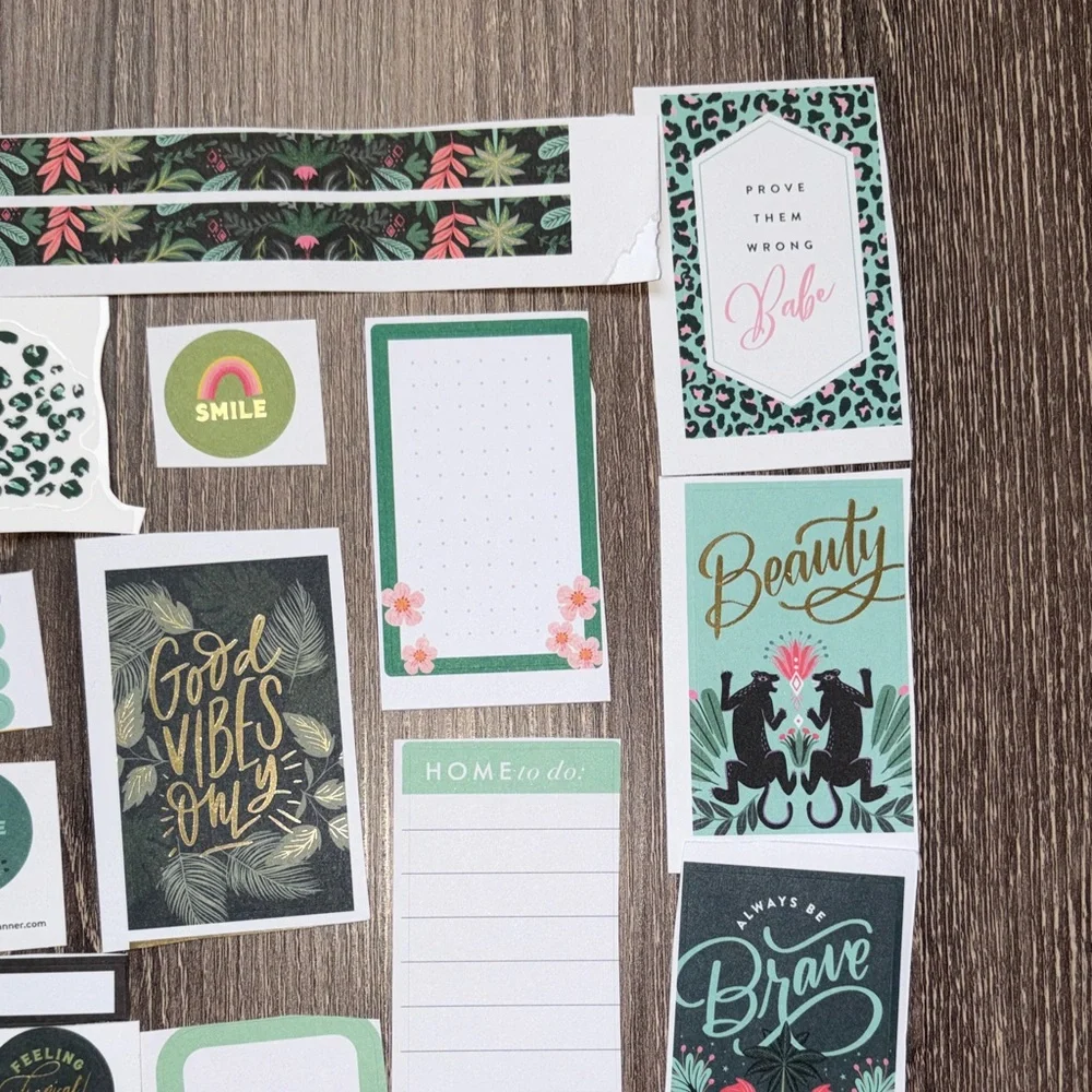 ❤️$2 Wild Blue - Green Hue Happy Planner Not So Mystery Set